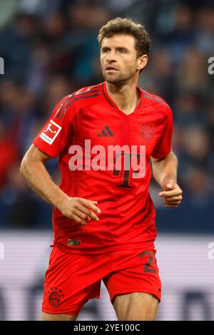 Bochum, Deutschland, 1. Fussball Bundesliga 8. Spieltag VFL Bochum : FC Bayern München 0:5 27. 10. 2024 im Vonovia Ruhrstadion in Bochum Thomas MUELLER (Müller) (FCB) foto: Norbert Schmidt, Duesseldorf Foto Stock