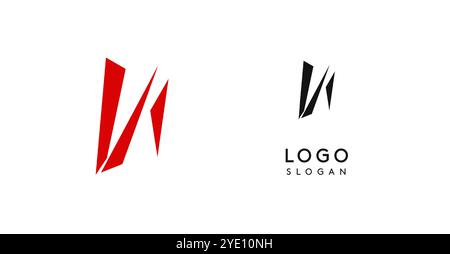 Pennello semplice lettera U in stile tipografico asiatico. Monogramma con logo per confezionamento di alimenti e bevande, cucina asiatica, ristoranti, design grafico Illustrazione Vettoriale