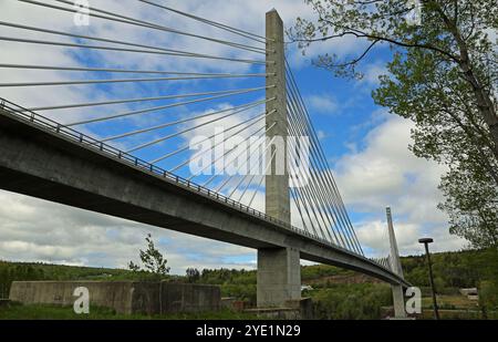 Penobscot Narrows Bridge, Maine Foto Stock