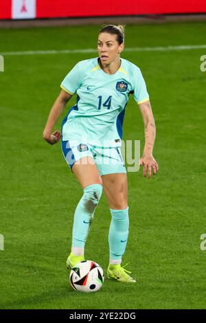 28 ottobre 2024, Renania settentrionale-Vestfalia, Duisburg: Calcio, donne: Partite internazionali, Germania-Australia, Schauinsland-Reisen-Arena, Alanna Kennedy (Australia) foto: Christoph Reichwein/dpa Foto Stock