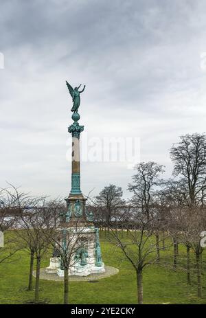 Statua dell'Angelo della Pace sul lungomare di Copenaghen, Danimarca, Europa Foto Stock