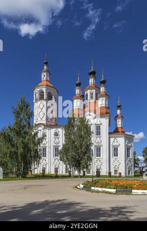 La Chiesa dell'ingresso a Gerusalemme, Totma, Russia. Questo stile è talvolta indicato come Totma Baroque Foto Stock