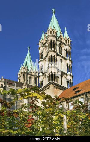 La Cattedrale dei Santi Apostoli Pietro e Paolo di Naumburg (Naumburger Dom) è una ex cattedrale situata a Naumburg, in Germania, in Europa Foto Stock