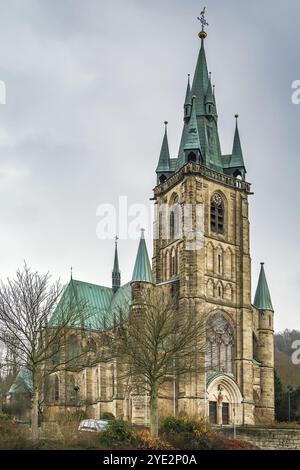 St. Bonifacio è una chiesa parrocchiale cattolica costruita nel 1885 a Fulda-Horas, in Germania Foto Stock