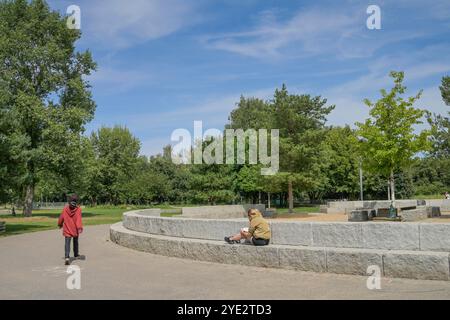 Mauergarten, Mauerpark, Prenzlauer Berg, Pankow, Berlino, Germania Foto Stock