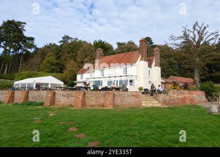 Ramsholt Arms, un pub inglese sulle rive del fiume Deben vicino a Woodbridge, Suffolk, Inghilterra Foto Stock