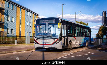 Arriva Kent Thameside - autobus Fastrack Foto Stock