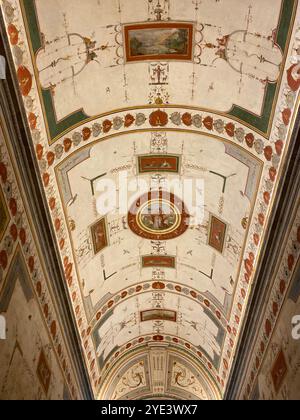 Castel Sant'Angelo, soffitto dipinto in Vaticano Foto Stock