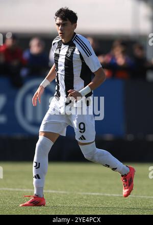 Vinovo, Italia. 22 ottobre 2024. Diego pugno della Juventus durante la partita di UEFA Youth League al Juventus Center di Vinovo. Il credito per immagini dovrebbe essere: Jonathan Moscrop/Sportimage Credit: Sportimage Ltd/Alamy Live News Foto Stock