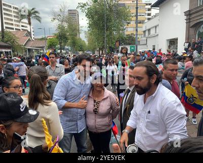 ARGOMENTO TRIBUNALE CONTENCIOSO ELETTORALE Quito , martedì 29 ottobre 2024 candidato alla presidenza della Repubblica Jan argomento, in udienza presso il Tribunale contenzioso elettorale, sullo stato della sua candidatura foto API Quito Pichincha Ecuador POL TOPIC TRIBUNAL CONTENCIOSO ELETTORALE 7d04fd4ffc2991d2d18b2f37382dad14 Copyright: XAPIx Foto Stock