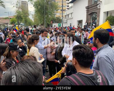 ARGOMENTO TRIBUNALE CONTENCIOSO ELETTORALE Quito , martedì 29 ottobre 2024 candidato per il Presidente della Repubblica Jan argomento, in udienza presso il Tribunale contenzioso elettorale, sullo stato della sua candidatura foto API Quito Pichincha Ecuador POL TOPIC TRIBUNAL CONTENCIOSO ELETTORALE 625529ba0263c86ff13f029dce92ea4c Copyright: XAPIx Foto Stock