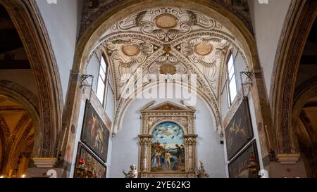 Venezia, Veneto, Italia, interni di San Giovanni in Bragora a campo S. Zaccaria (campo San Zaccaria) nel Castello sestiere, solo editoriale. Foto Stock