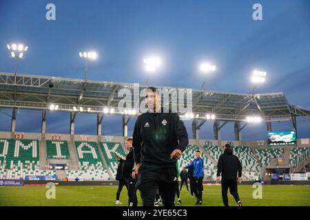 Leonardo Rocha ha visto durante la partita PKO BP Ekstraklasa tra squadre di Radomiak Radom e Puszcza Niepolomice allo Stadion Miejski im. Braci Czachorow (Mac Foto Stock