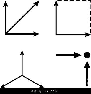 disegno illustrativo dell'icona del punto di coordinate Illustrazione Vettoriale