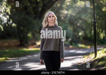 2024-10-03 "Isabel Eriksson" (alias per proteggere la sua vera identità) fu drogata con rohypnol, rapita e rinchiusa in un bunker per sei giorni dal dottor Martin Trenneborg (soprannominato Josef Fritzl della Svezia) nel settembre 2015. Foto: Anna-Karin Nilsson / Expressen / TT code 7141 Foto Stock