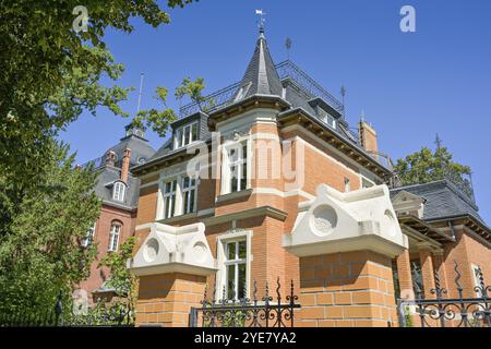 Villa, Ludwig-Richter-Strasse, Berliner Vorstadt, Potsdam, Brandeburgo, Germania, Europa Foto Stock