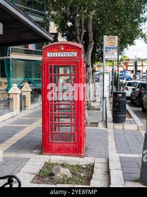 Cabina telefonica a Malta Foto Stock