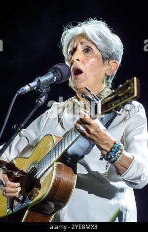 Joan Baez, l'icona americana del folk, al Bozar Joa Baez l'icone americaine des annees 60 et 70 de la folk a Bozar Foto Stock