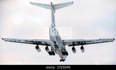 Kaunas/Lituania 2021-02-17 (RA-76842) Ilyushin il-76TD Aviacon Zitotrans Foto Stock