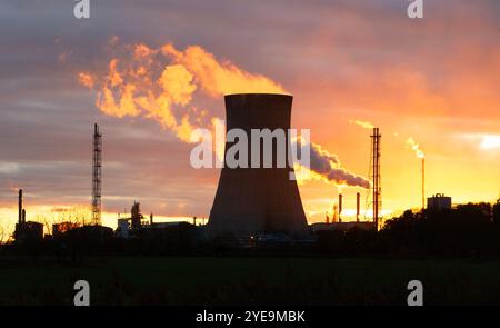 Saltend Power Station sull'estuario Humber nell'East Yorkshire Saltend Power Station CCGT (Combined Cycle gas turbine) CHP (Combined Heat & Power) Powe Foto Stock