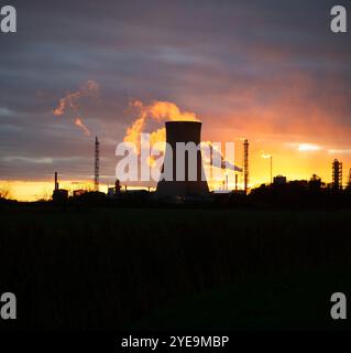 Saltend Power Station sull'estuario Humber nell'East Yorkshire Saltend Power Station CCGT (Combined Cycle gas turbine) CHP (Combined Heat & Power) Powe Foto Stock