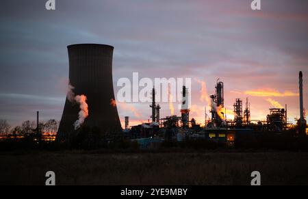 Saltend Power Station sull'estuario Humber nell'East Yorkshire Saltend Power Station CCGT (Combined Cycle gas turbine) CHP (Combined Heat & Power) Powe Foto Stock