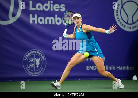 Amburgo, Germania. 30 ottobre 2024. Tennis, torneo ITF 75, primo turno, Bencic (Svizzera) - Avdeyeva (Russia), Belinda Bencic in azione. Crediti: Gregor Fischer/dpa/Alamy Live News Foto Stock