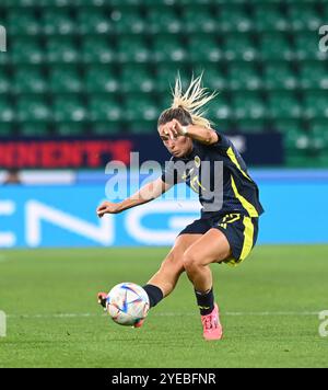 Martedì 29 ottobre UEFA WomenÕs Campionato europeo Play-off Scozia contro Ungheria Easter Road Stadium, Edimburgo. Scozia, Kirsty Smith Foto Stock