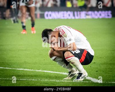 River Plate vs Atletico Mineiro, Mas Monumental Stadium, Buenos aires, Argentina. 29 ottobre 2024. Copa CONMEBOL Libertadores, semifinale. Credit Facundo Morales / Alamy Live News. SOLO PER USO EDITORIALE Foto Stock