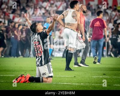 River Plate vs Atletico Mineiro, Mas Monumental Stadium, Buenos aires, Argentina. 29 ottobre 2024. Copa CONMEBOL Libertadores, semifinale. Credit Facundo Morales / Alamy Live News. SOLO PER USO EDITORIALE Foto Stock