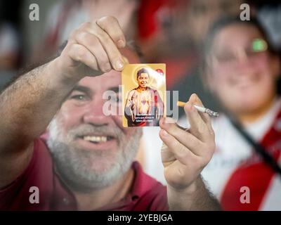 River Plate vs Atletico Mineiro, Mas Monumental Stadium, Buenos aires, Argentina. 29 ottobre 2024. Copa CONMEBOL Libertadores, semifinale. Credit Facundo Morales / Alamy Live News. SOLO PER USO EDITORIALE Foto Stock