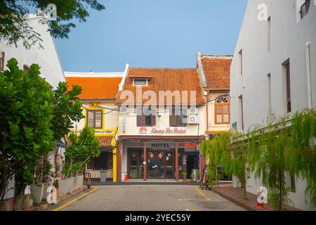 Cheng ho Residence Hotel in Jalan Tun Tan Cheng Lock Street nel centro storico di Malacca, Malesia. Città storiche dello stretto di Malacca Foto Stock