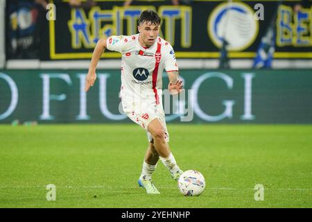 Alessandro bianco (AC Monza) durante la partita di campionato italiano di serie A tra Atalanta BC e AC Monza il 30 ottobre 2024 allo Stadio Gewiss di Bergamo. Crediti: Luca Rossini/e-Mage/Alamy Live News Foto Stock