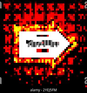 Luce retrò aperta, design eccellente per qualsiasi scopo. Sfondo scuro Illustrazione Vettoriale