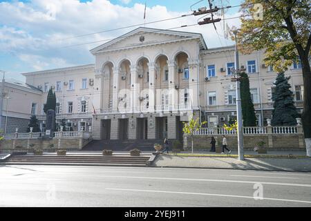 Chisinau, Moldavia. 25 ottobre 2024. Vista esterna del Ministero degli affari interni nel centro della città Foto Stock