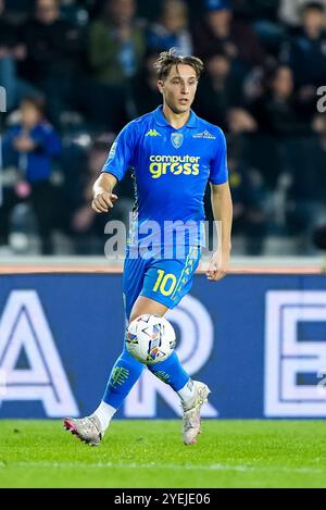 Empoli, Italia. 30 ottobre 2024. Jacopo Fazzini dell'Empoli FC durante la partita di serie A Enilive tra Empoli FC e FC Internazionale allo Stadio Carlo Castellani il 30 ottobre 2024 a Empoli, in Italia. Crediti: Giuseppe Maffia/Alamy Live News Foto Stock