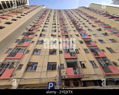 La tenuta Model Housing sulla King's Road a Quarry Bay, Hong Kong. Foto Stock
