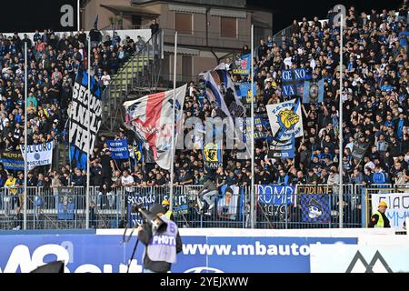 Empoli, Italia. 30 ottobre 2024. Stadio Carlo Castellani, Empoli, Italia - i tifosi dell'Inter durante la partita di calcio EniLive di serie A, Empoli vs Internazionale Milan, 30 ottobre 2024 (foto di Roberto Ramaccia/Sipa USA) crediti: SIPA USA/Alamy Live News Foto Stock