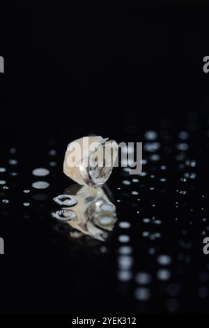 Corona dentale difettosa usata vecchia isolata Foto Stock