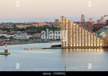 Aarhus, Danimarca: Aarhus Docklands, un nuovo quartiere e cantiere ad Aarhus Foto Stock