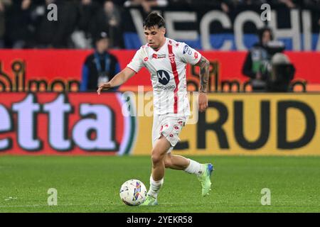 Alessandro bianco dell'AC Monza durante la decima partita di calcio di serie A tra Atalanta e Monza, allo Stadio Gewiss di Bergamo, Italia - mercoledì 30 ottobre 2024. Sport - calcio (foto AC Monza/LaPresse di Studio Buzzi) credito: LaPresse/Alamy Live News Foto Stock