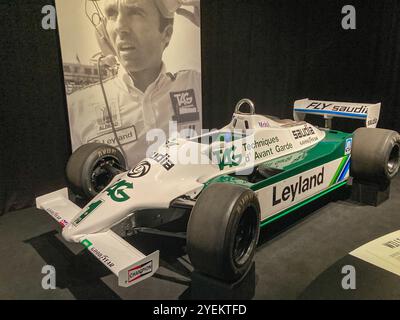 Vista di Frank Williams, 1981 anni, FW 07-C, Formula 1, guidato alla vittoria nel primo Gran Premio di Las Vegas da Alan Jones Foto Stock