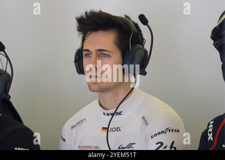 Sakhir, Bahrein. 31 ottobre 2024. Manthey Purerxcing No.92 - Porsche 911 GT3 R LMGT3, Joel Sturm (DEU) durante P1. Ahmad al Shehab/Alamy Live News. Foto Stock