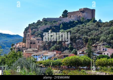 Miravet, Tarragona, Spagna Foto Stock