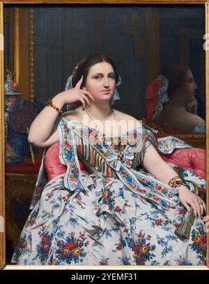 Madame Moitessier, 1856, Jean-Auguste-Dominique Ingres (1780-1867), The National Gallery, Londra, REGNO UNITO Foto Stock