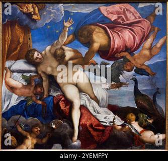 The Origin of the Milky Way, intorno al 1575, Jacopo Tintoretto (circa 1518-1594), The National Gallery, Londra, Regno Unito Foto Stock