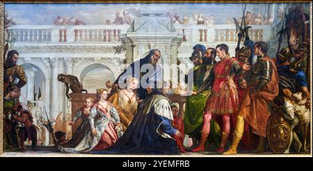 The Family of Darius Before Alexander, 1565-1567, Paolo Veronese (1528-1588), The National Gallery, Londra, REGNO UNITO Foto Stock