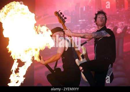 I Sum 41 si esibiscono al VOLT Festival di Sopron, Ungheria, il 24 giugno 2022 Foto Stock