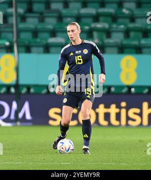 Martedì 29 ottobre UEFA WomenÕs Campionato europeo Play-off Scozia contro Ungheria Easter Road Stadium, Edimburgo. Scotlands, Jenna Clark Foto Stock