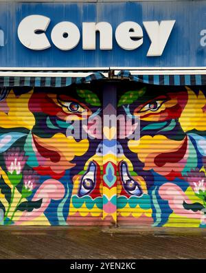 Ristorante Tom's Coney Island sul lungomare di Coney Island, Brooklyn, New York Foto Stock